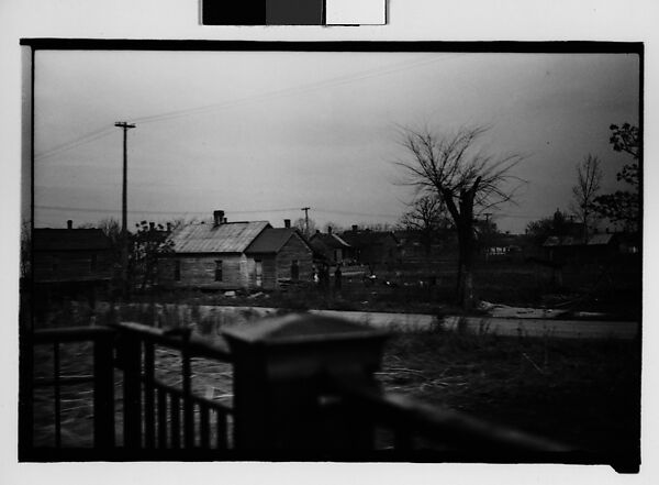 [Wooden Houses, From Moving Train, Savannah, Georgia], Walker Evans (American, St. Louis, Missouri 1903–1975 New Haven, Connecticut), Film negative 