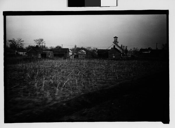 [Wooden Houses, From Moving Train, Savannah, Georgia], Walker Evans (American, St. Louis, Missouri 1903–1975 New Haven, Connecticut), Film negative 