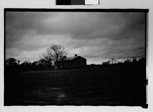 [Wooden House, From Moving Car, Mobile, Alabama], Walker Evans (American, St. Louis, Missouri 1903–1975 New Haven, Connecticut), Film negative 