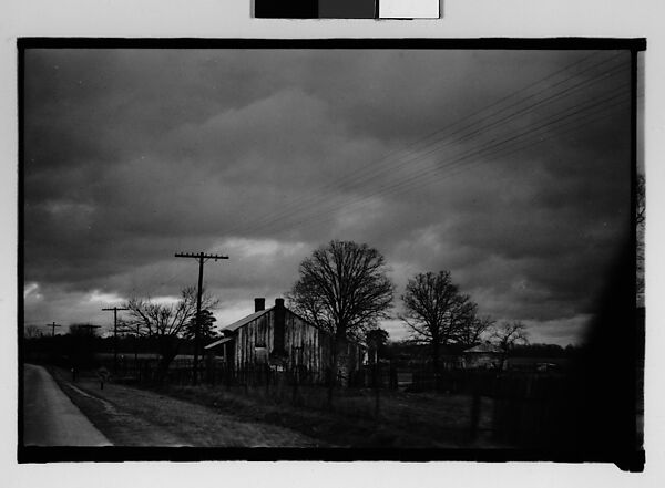 [Wooden House by Road, From Moving Car, Mobile, Alabama], Walker Evans (American, St. Louis, Missouri 1903–1975 New Haven, Connecticut), Film negative 