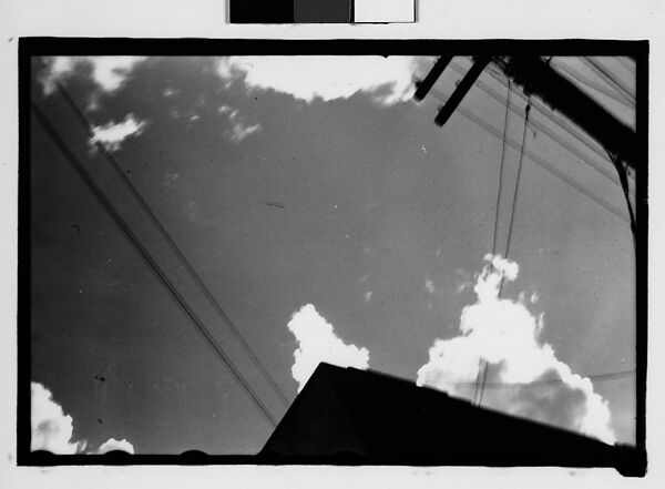 [Building Corner and Telephone Pole, From Below, Mobile, Alabama], Walker Evans (American, St. Louis, Missouri 1903–1975 New Haven, Connecticut), Film negative 