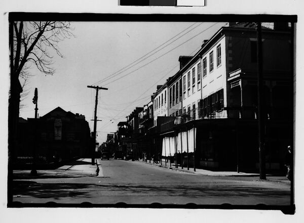 [View Down Street, New Orleans, Louisiana], Walker Evans (American, St. Louis, Missouri 1903–1975 New Haven, Connecticut), Film negative 