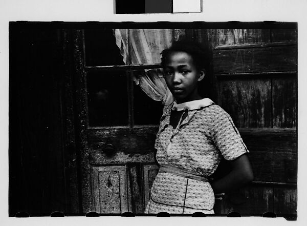 [Girl in French Quarter, New Orleans, Louisiana], Walker Evans (American, St. Louis, Missouri 1903–1975 New Haven, Connecticut), Film negative 
