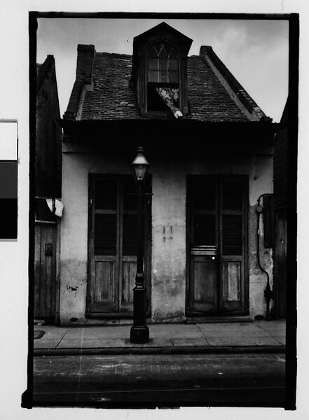 [Shuttered House in French Quarter, New Orleans, Louisiana], Walker Evans (American, St. Louis, Missouri 1903–1975 New Haven, Connecticut), Film negative 