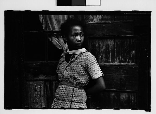 [Girl in French Quarter, New Orleans, Louisiana], Walker Evans (American, St. Louis, Missouri 1903–1975 New Haven, Connecticut), Film negative 