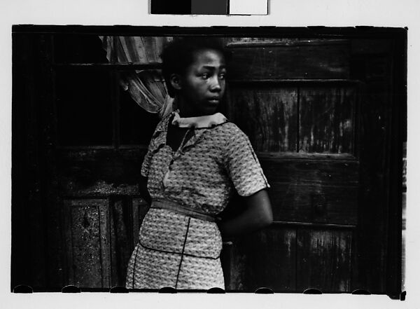 [Girl in French Quarter, New Orleans, Louisiana], Walker Evans (American, St. Louis, Missouri 1903–1975 New Haven, Connecticut), Film negative 