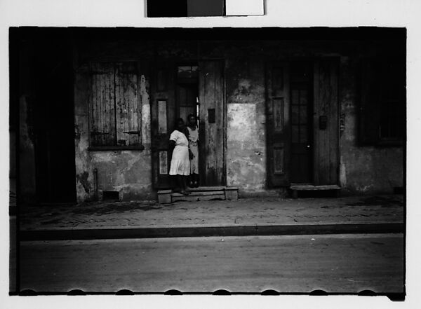 [Two Women Standing in Doorway in French Quarter, New Orleans, Louisiana], Walker Evans (American, St. Louis, Missouri 1903–1975 New Haven, Connecticut), Film negative 