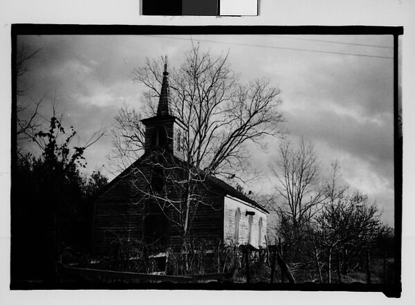 [Wooden Church, New Orleans Vicinity, Louisiana], Walker Evans (American, St. Louis, Missouri 1903–1975 New Haven, Connecticut), Film negative 