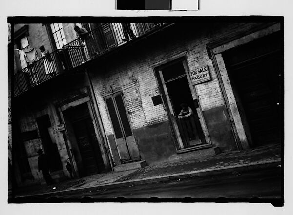 [Street Scene in French Quarter, New Orleans, Louisiana], Walker Evans (American, St. Louis, Missouri 1903–1975 New Haven, Connecticut), Film negative 