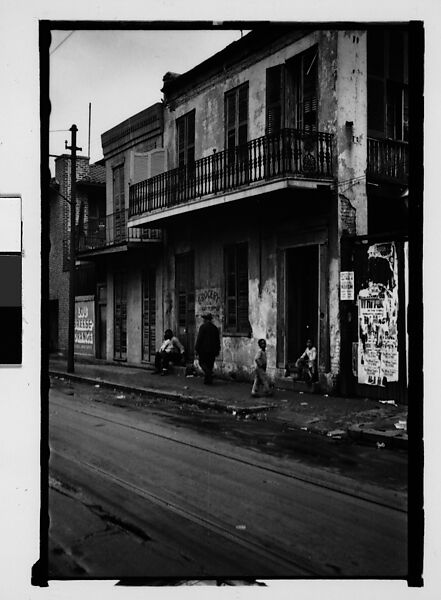 [Street Scene in French Quarter, New Orleans, Louisiana], Walker Evans (American, St. Louis, Missouri 1903–1975 New Haven, Connecticut), Film negative 