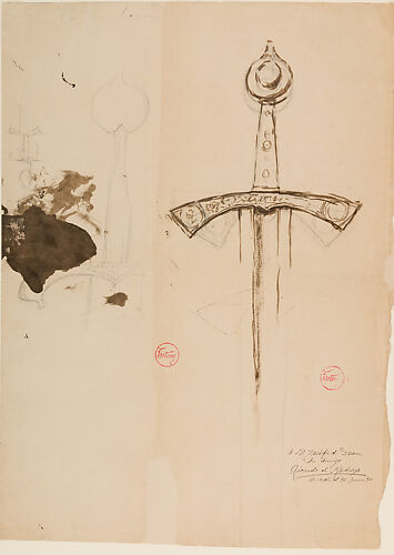 Drawing of Two Medieval Swords