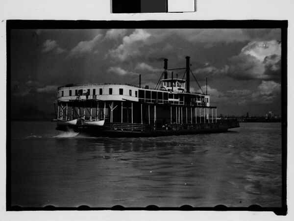 [Steamboat, New Orleans, Louisiana], Walker Evans (American, St. Louis, Missouri 1903–1975 New Haven, Connecticut), Film negative 