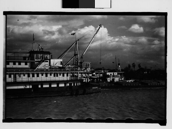 [Standard Oil Tanker "McDougall", New Orleans, Louisiana], Walker Evans (American, St. Louis, Missouri 1903–1975 New Haven, Connecticut), Film negative 