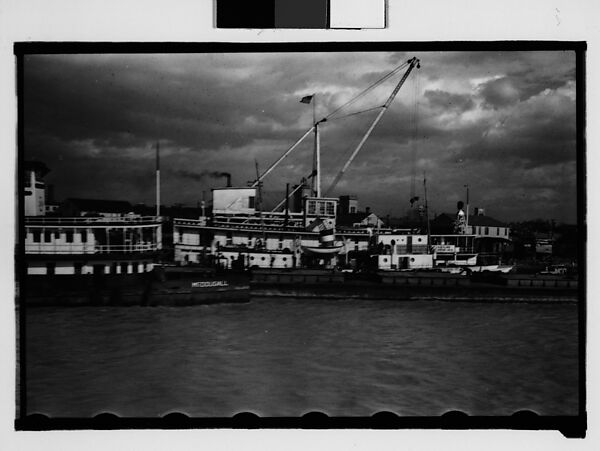 [Standard Oil Tanker "McDougall", New Orleans, Louisiana], Walker Evans (American, St. Louis, Missouri 1903–1975 New Haven, Connecticut), Film negative 