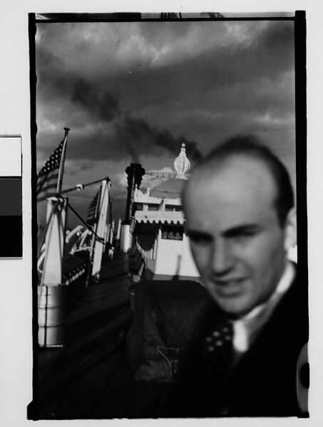 [Gifford Cochran on Upper Deck of Steamboat "Capitol", New Orleans, Louisiana], Walker Evans (American, St. Louis, Missouri 1903–1975 New Haven, Connecticut), Film negative 