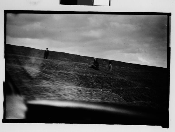 [People on Levee, From Moving Automobile, New Orleans Vicinity, Louisiana], Walker Evans (American, St. Louis, Missouri 1903–1975 New Haven, Connecticut), Film negative 