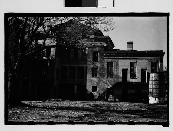 [Belle Grove Plantation House, White Castle, Louisiana], Walker Evans (American, St. Louis, Missouri 1903–1975 New Haven, Connecticut), Film negative 