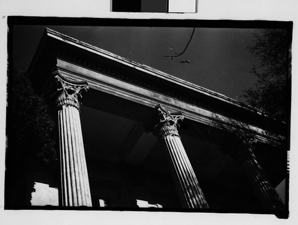 [Column Detail of Belle Grove Plantation House, White Castle, Louisiana], Walker Evans (American, St. Louis, Missouri 1903–1975 New Haven, Connecticut), Film negative 