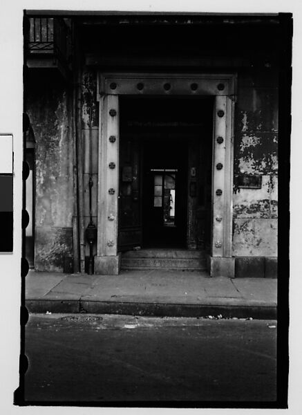 [Greek Revival Doorway, New Orleans, Louisiana], Walker Evans (American, St. Louis, Missouri 1903–1975 New Haven, Connecticut), Film negative 