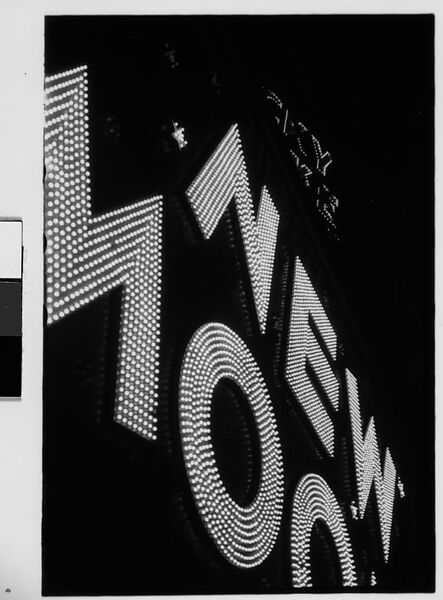 [Three 35mm Film Frames: Neon Sign at Night for "New Moon", Times Square, New York City], Walker Evans (American, St. Louis, Missouri 1903–1975 New Haven, Connecticut), Film negative
