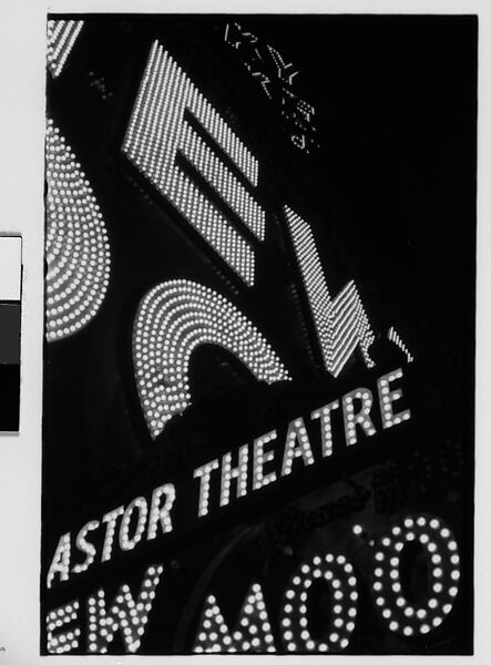 [Three 35mm Film Frames: Neon Sign at Night for "New Moon", Times Square, New York City], Walker Evans (American, St. Louis, Missouri 1903–1975 New Haven, Connecticut), Film negative