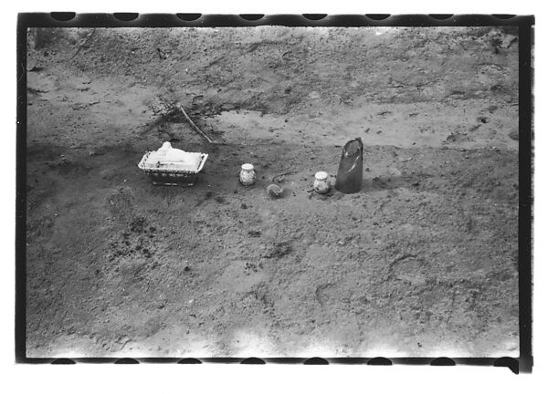 [Grave with Salt and Pepper Shakers on Plot, Alabama], Walker Evans (American, St. Louis, Missouri 1903–1975 New Haven, Connecticut), Film negative 