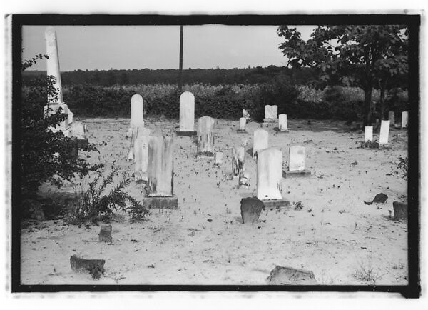 [Gravestones, Alabama], Walker Evans (American, St. Louis, Missouri 1903–1975 New Haven, Connecticut), Film negative 