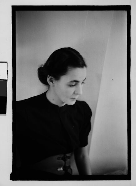 [Thirty-Five 35mm Film Frames on Uncut Roll: 32 Portraits of Dorothy Bitter, 2 Portraits of Gifford Cochran on Roof of 441 East 92nd Street, NYC, and 1 Portrait of Unidentified Child], Walker Evans (American, St. Louis, Missouri 1903–1975 New Haven, Connecticut), Film negative