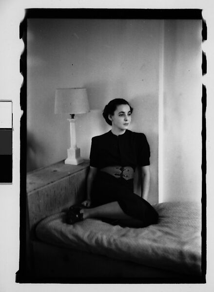 [Thirty-Five 35mm Film Frames on Uncut Roll: 32 Portraits of Dorothy Bitter, 2 Portraits of Gifford Cochran on Roof of 441 East 92nd Street, NYC, and 1 Portrait of Unidentified Child], Walker Evans (American, St. Louis, Missouri 1903–1975 New Haven, Connecticut), Film negative