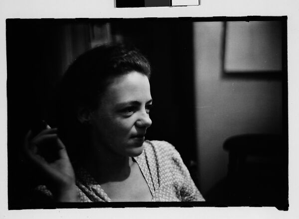 [Twelve 35mm Film Frames on Uncut Roll:  Portraits of Anne, Dorothy, and Harry Harvey in Their Apartment at 441 East 92nd Street, Showing A Painting by Walker Evans of A Florida Beach Shack and a WPA Painting by Jane Ninas Entitled "Cemetery"], Walker Evans (American, St. Louis, Missouri 1903–1975 New Haven, Connecticut), Film negative