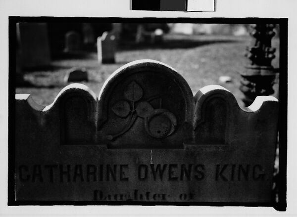 [Thirty 35mm Film Frames on Uncut Roll: of Headstones, A War Medallion, and An Abandoned House Next to A Lumberyard, New Castle, Delaware and Washington, D.C.], Walker Evans (American, St. Louis, Missouri 1903–1975 New Haven, Connecticut), Film negative