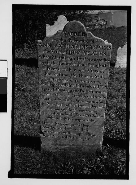 [Thirty 35mm Film Frames on Uncut Roll: of Headstones, A War Medallion, and An Abandoned House Next to A Lumberyard, New Castle, Delaware and Washington, D.C.], Walker Evans (American, St. Louis, Missouri 1903–1975 New Haven, Connecticut), Film negative