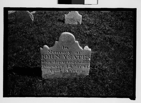 [Thirty 35mm Film Frames on Uncut Roll: of Headstones, A War Medallion, and An Abandoned House Next to A Lumberyard, New Castle, Delaware and Washington, D.C.], Walker Evans (American, St. Louis, Missouri 1903–1975 New Haven, Connecticut), Film negative