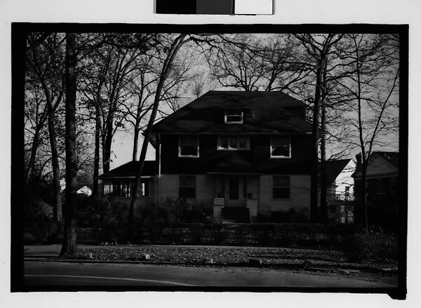 [Eleven 35mm Film Frames on Two Segments of Uncut Roll: Walker Evans's Childhood Home at 430 Woodstock Avenue, Kenilworth, Illinois, A Chicago Suburb], Walker Evans (American, St. Louis, Missouri 1903–1975 New Haven, Connecticut), Film negative 