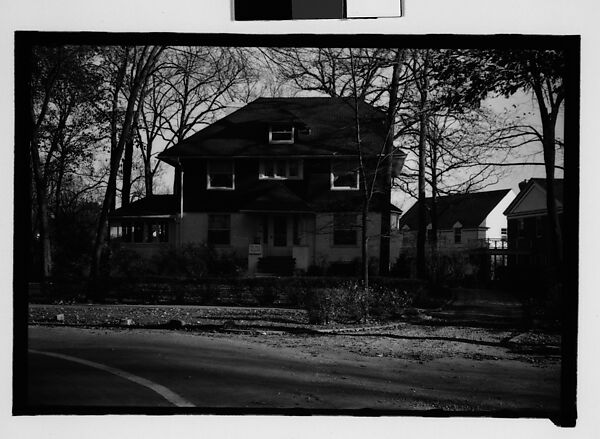 [Eleven 35mm Film Frames on Two Segments of Uncut Roll: Walker Evans's Childhood Home at 430 Woodstock Avenue, Kenilworth, Illinois, A Chicago Suburb], Walker Evans (American, St. Louis, Missouri 1903–1975 New Haven, Connecticut), Film negative