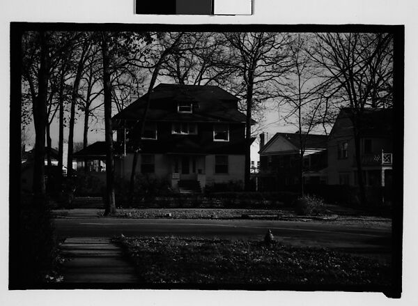 [Eleven 35mm Film Frames on Two Segments of Uncut Roll: Walker Evans's Childhood Home at 430 Woodstock Avenue, Kenilworth, Illinois, A Chicago Suburb], Walker Evans (American, St. Louis, Missouri 1903–1975 New Haven, Connecticut), Film negative