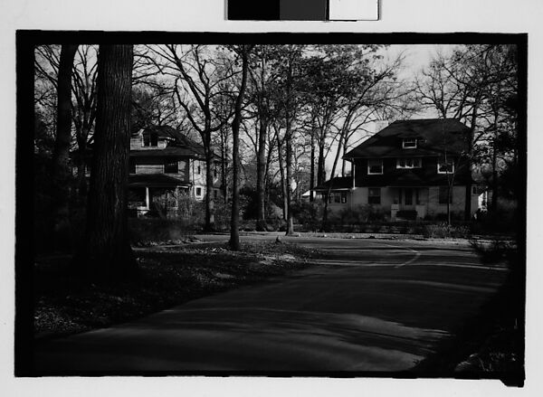 [Eleven 35mm Film Frames on Two Segments of Uncut Roll: Walker Evans's Childhood Home at 430 Woodstock Avenue, Kenilworth, Illinois, A Chicago Suburb], Walker Evans (American, St. Louis, Missouri 1903–1975 New Haven, Connecticut), Film negative