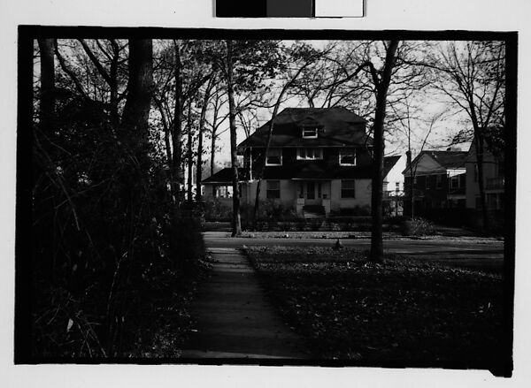 [Eleven 35mm Film Frames on Two Segments of Uncut Roll: Walker Evans's Childhood Home at 430 Woodstock Avenue, Kenilworth, Illinois, A Chicago Suburb], Walker Evans (American, St. Louis, Missouri 1903–1975 New Haven, Connecticut), Film negative