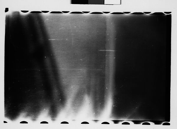 [Thirty-One 35mm Film Frames on Uncut Roll: 4 Views of Circus Storehouse Interior and 24 Studies of Elephants in Ringling Brothers Circus Winter Quarters, Sarasota, Florida, and 3 Test Frames], Walker Evans (American, St. Louis, Missouri 1903–1975 New Haven, Connecticut), Film negative