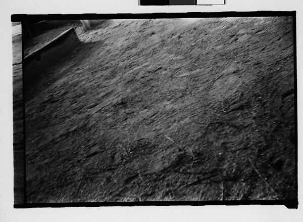 [Seven 35mm Film Frames on Uncut Roll: 5 Views of Wagons and Buildings at Ringling Brothers Circus Winter Quarters, Sarasota, Florida, 1 Study of Illustrated Bank Calendar for November 1941, and 1 Test Frame Inside Automobile], Walker Evans (American, St. Louis, Missouri 1903–1975 New Haven, Connecticut), Film negative