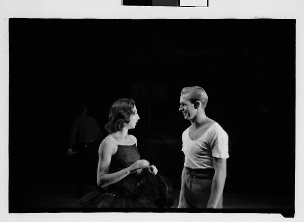 [Twenty-One 35mm Film Frames on Uncut Roll of Ballet Dancers Alexandra Danilova and Frederic Franklin in Rehearsal at Metropolitan Opera House, New York City, For Article "The Boom in Ballet" Published in Fortune Magazine, December 1945], Walker Evans (American, St. Louis, Missouri 1903–1975 New Haven, Connecticut), Film negative