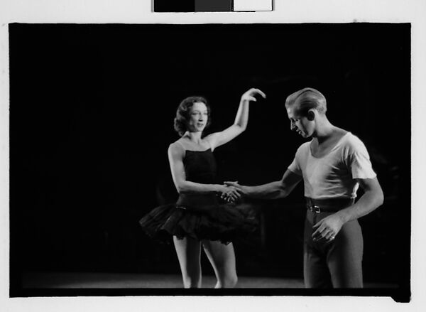 [Twenty-One 35mm Film Frames on Uncut Roll of Ballet Dancers Alexandra Danilova and Frederic Franklin in Rehearsal at Metropolitan Opera House, New York City, For Article "The Boom in Ballet" Published in Fortune Magazine, December 1945], Walker Evans (American, St. Louis, Missouri 1903–1975 New Haven, Connecticut), Film negative