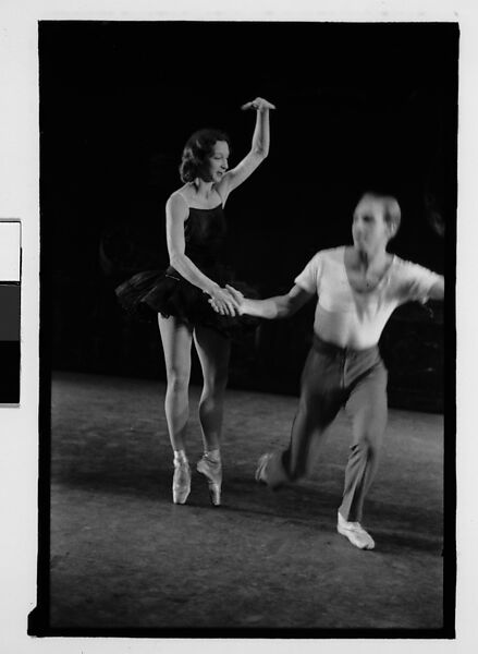 [Twenty-One 35mm Film Frames on Uncut Roll of Ballet Dancers Alexandra Danilova and Frederic Franklin in Rehearsal at Metropolitan Opera House, New York City, For Article "The Boom in Ballet" Published in Fortune Magazine, December 1945], Walker Evans (American, St. Louis, Missouri 1903–1975 New Haven, Connecticut), Film negative