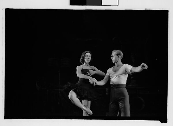 [Twenty-One 35mm Film Frames on Uncut Roll of Ballet Dancers Alexandra Danilova and Frederic Franklin in Rehearsal at Metropolitan Opera House, New York City, For Article "The Boom in Ballet" Published in Fortune Magazine, December 1945], Walker Evans (American, St. Louis, Missouri 1903–1975 New Haven, Connecticut), Film negative