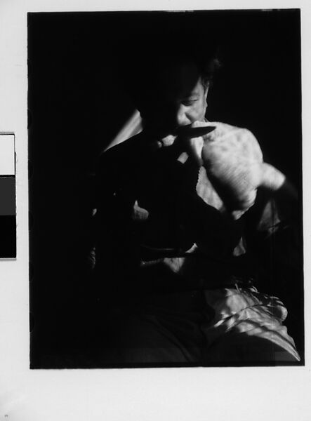 [Three 35mm Film Frames: Herbert Mayer with Chicken], Walker Evans (American, St. Louis, Missouri 1903–1975 New Haven, Connecticut), Film negative