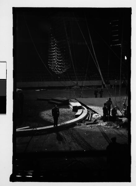 [Thirty-Four 35mm Film Frames on Uncut Roll of a Circus Performing at the Arena at Madison Square Garden, New York City, Including Trapeze and Animal Acts], Walker Evans (American, St. Louis, Missouri 1903–1975 New Haven, Connecticut), Film negative