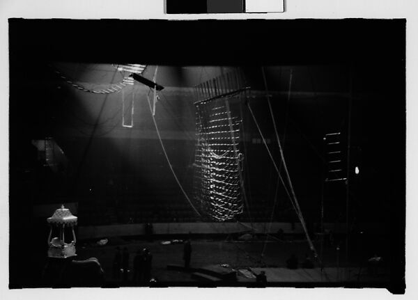 [Thirty-Four 35mm Film Frames on Uncut Roll of a Circus Performing at the Arena at Madison Square Garden, New York City, Including Trapeze and Animal Acts], Walker Evans (American, St. Louis, Missouri 1903–1975 New Haven, Connecticut), Film negative