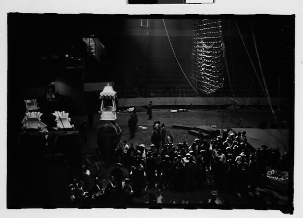[Thirty-Four 35mm Film Frames on Uncut Roll of a Circus Performing at the Arena at Madison Square Garden, New York City, Including Trapeze and Animal Acts], Walker Evans (American, St. Louis, Missouri 1903–1975 New Haven, Connecticut), Film negative