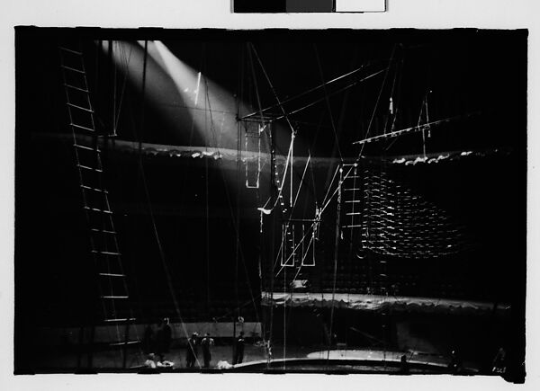 [Thirty-Four 35mm Film Frames on Uncut Roll of a Circus Performing at the Arena at Madison Square Garden, New York City, Including Trapeze and Animal Acts], Walker Evans (American, St. Louis, Missouri 1903–1975 New Haven, Connecticut), Film negative