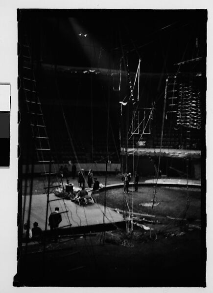 [Thirty-Four 35mm Film Frames on Uncut Roll of a Circus Performing at the Arena at Madison Square Garden, New York City, Including Trapeze and Animal Acts], Walker Evans (American, St. Louis, Missouri 1903–1975 New Haven, Connecticut), Film negative